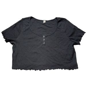 NWOT BP Knit Top Size L Black